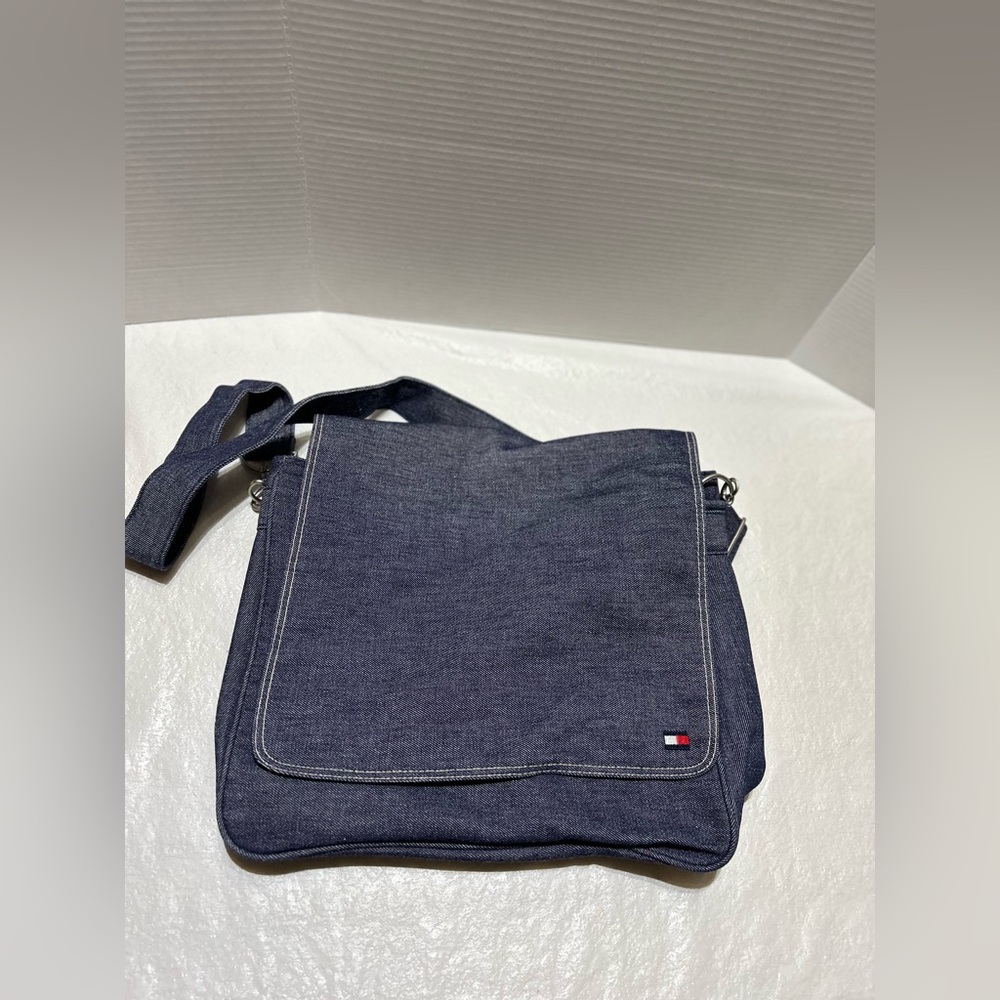 Tommy Hilfiger Blue Messenger Bag Casual Design